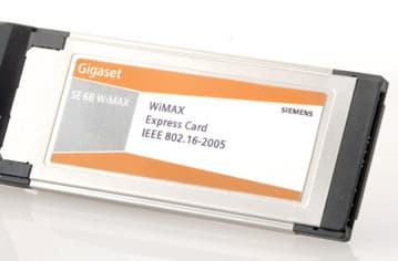 Siemens показала в работе первую карту расширения WiMAX Express Card